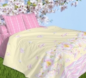 Комплект постельного белья Вишневый цвет - фото 1